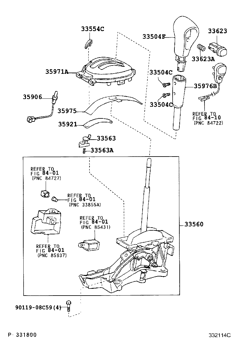  SCION XA |  SHIFT LEVER RETAINER