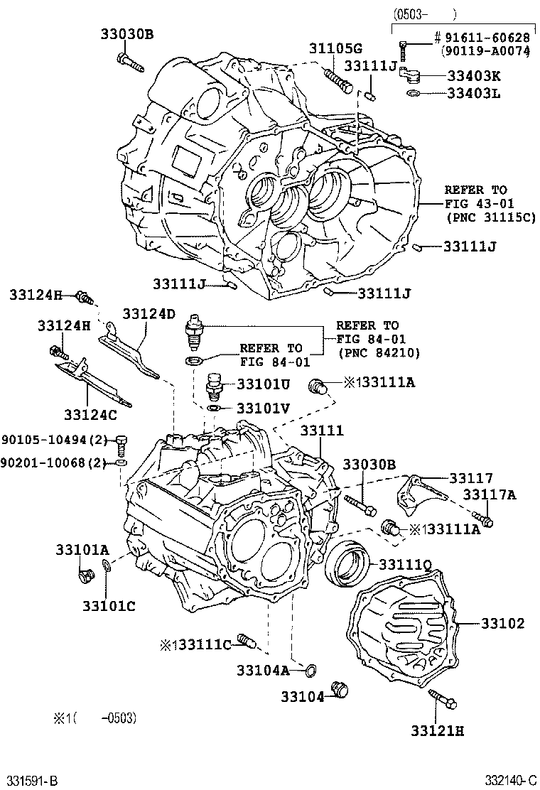  SOLARA |  CLUTCH HOUSING TRANSMISSION CASE MTM