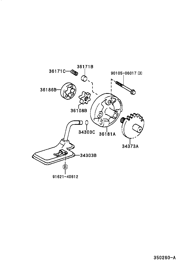  RAV4 EV |  TORQUE CONVERTER FRONT OIL PUMP CHAIN ATM