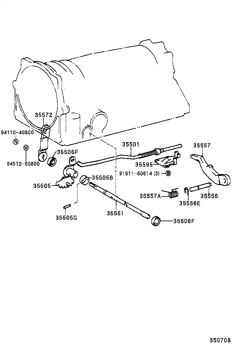  LS400 |  THROTTLE LINK VALVE LEVER ATM