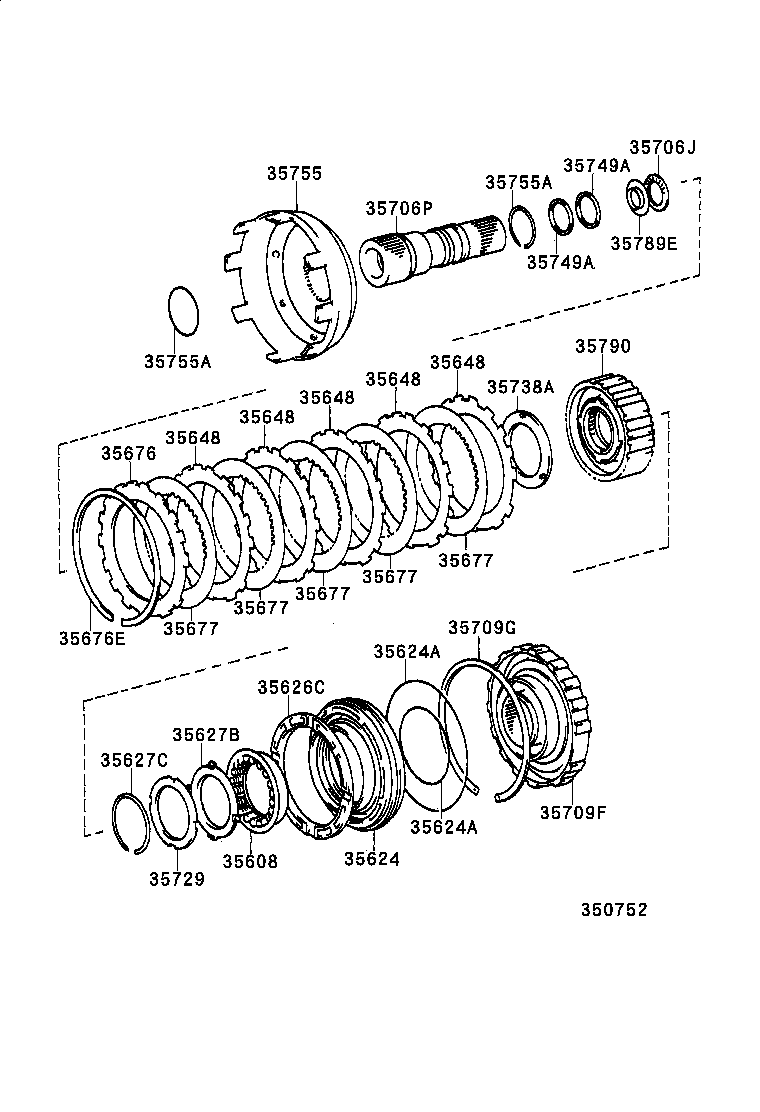  LS400 |  CENTER SUPPORT PLANETARY SUN GEAR ATM