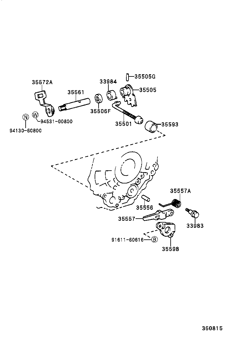  RAV4 EV |  THROTTLE LINK VALVE LEVER ATM