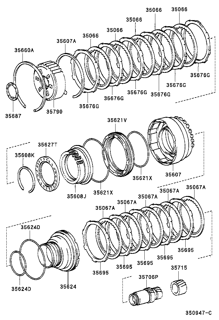  SC300 400 |  CENTER SUPPORT PLANETARY SUN GEAR ATM