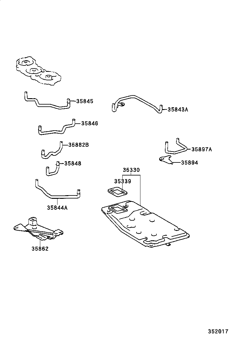  AVALON |  VALVE BODY OIL STRAINER ATM