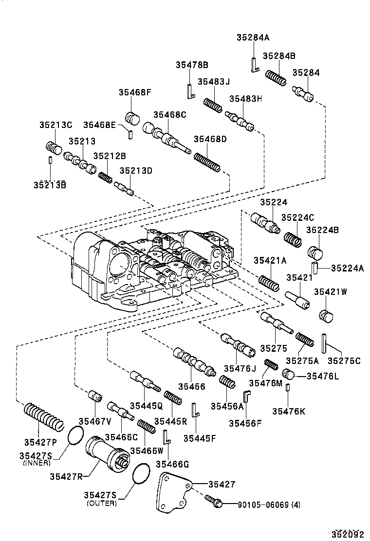  ECHO |  VALVE BODY OIL STRAINER ATM