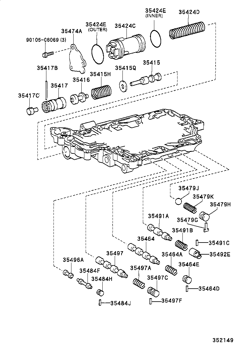  ECHO |  VALVE BODY OIL STRAINER ATM