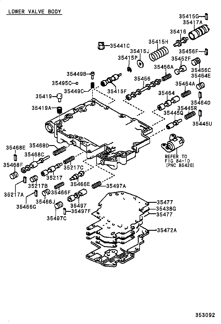  CAMRY NAP |  VALVE BODY OIL STRAINER ATM