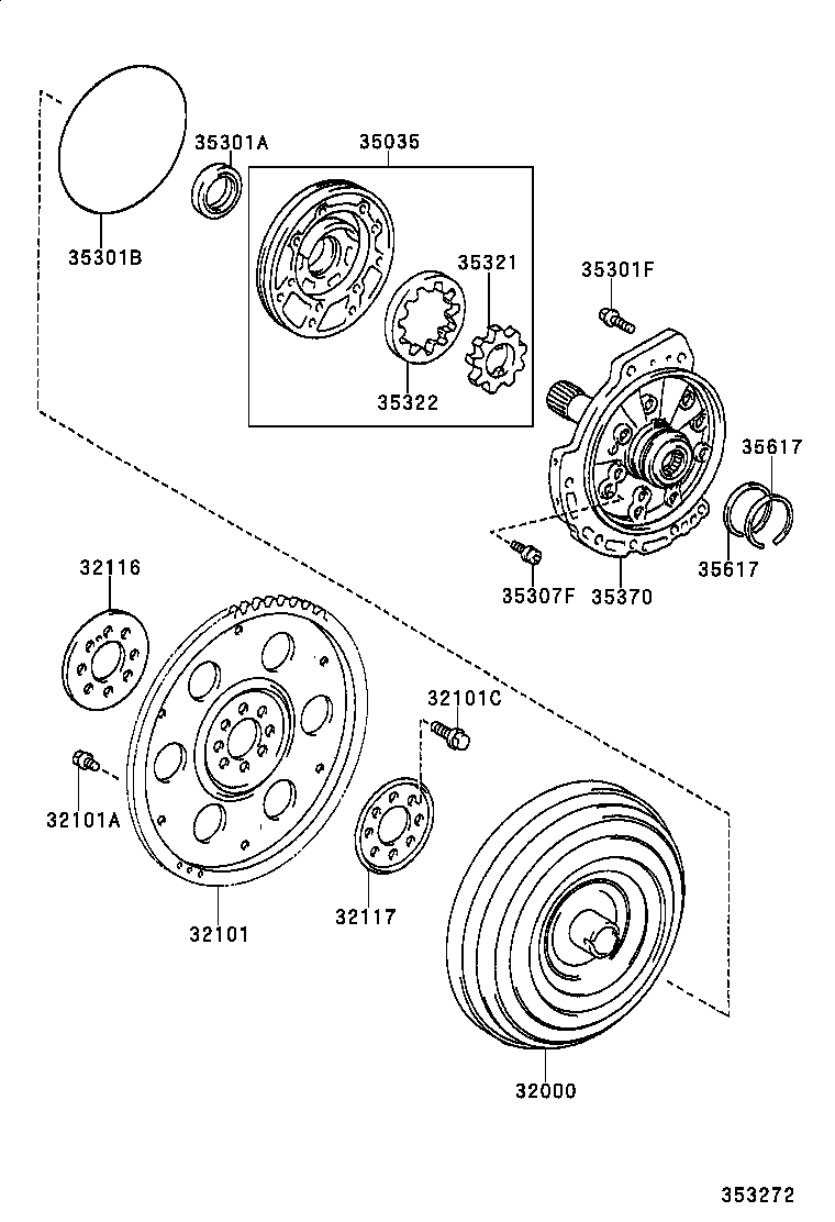  SOLARA |  TORQUE CONVERTER FRONT OIL PUMP CHAIN ATM