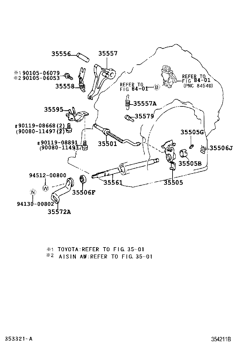  CAMRY JPP |  THROTTLE LINK VALVE LEVER ATM