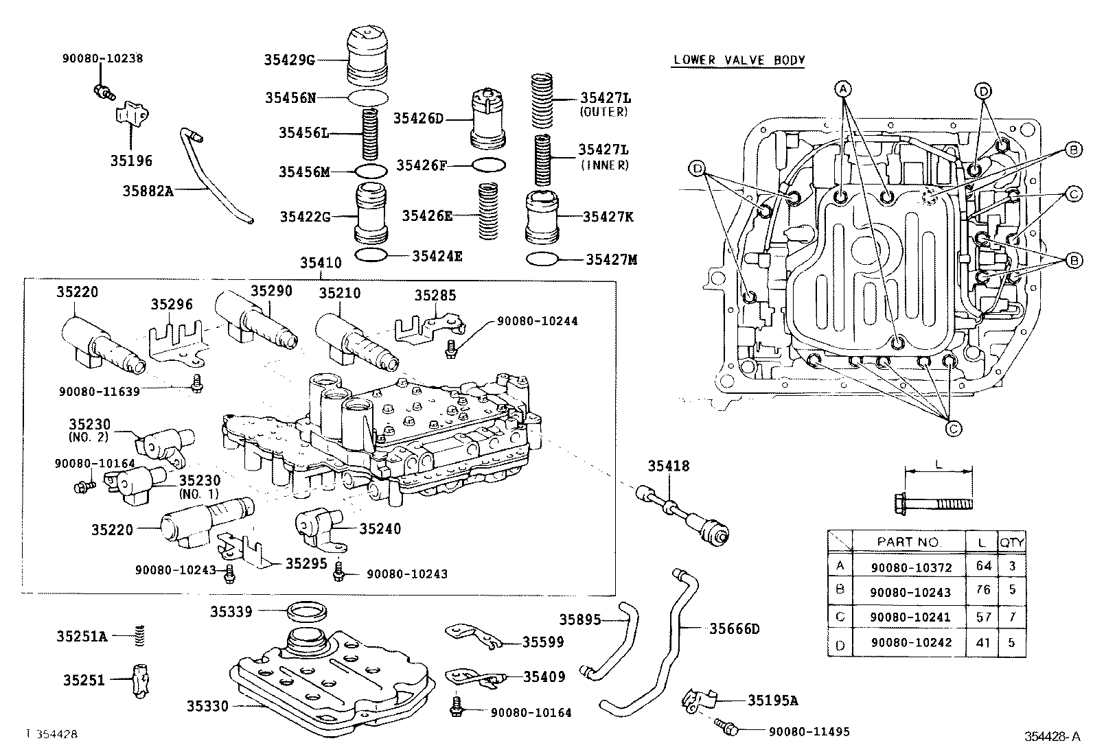  RX330 350 NAP |  VALVE BODY OIL STRAINER ATM