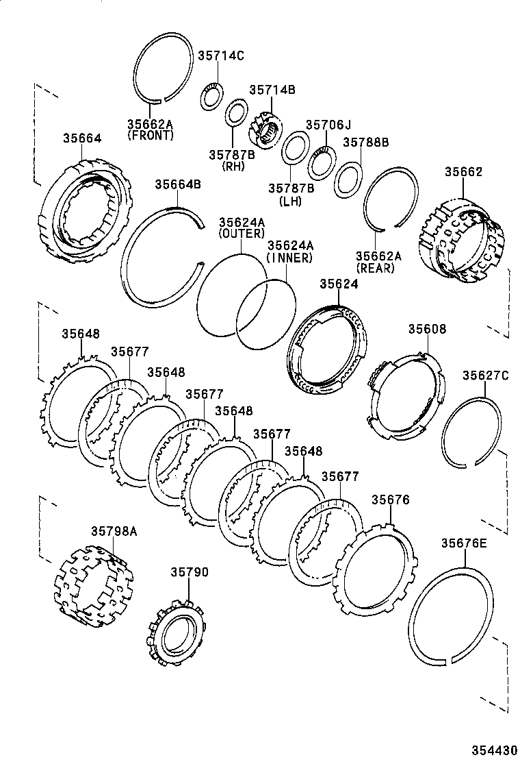  RX330 350 NAP |  CENTER SUPPORT PLANETARY SUN GEAR ATM