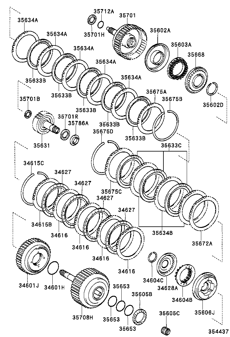  RX330 350 NAP |  BRAKE BAND MULTIPLE DISC CLUTCH ATM