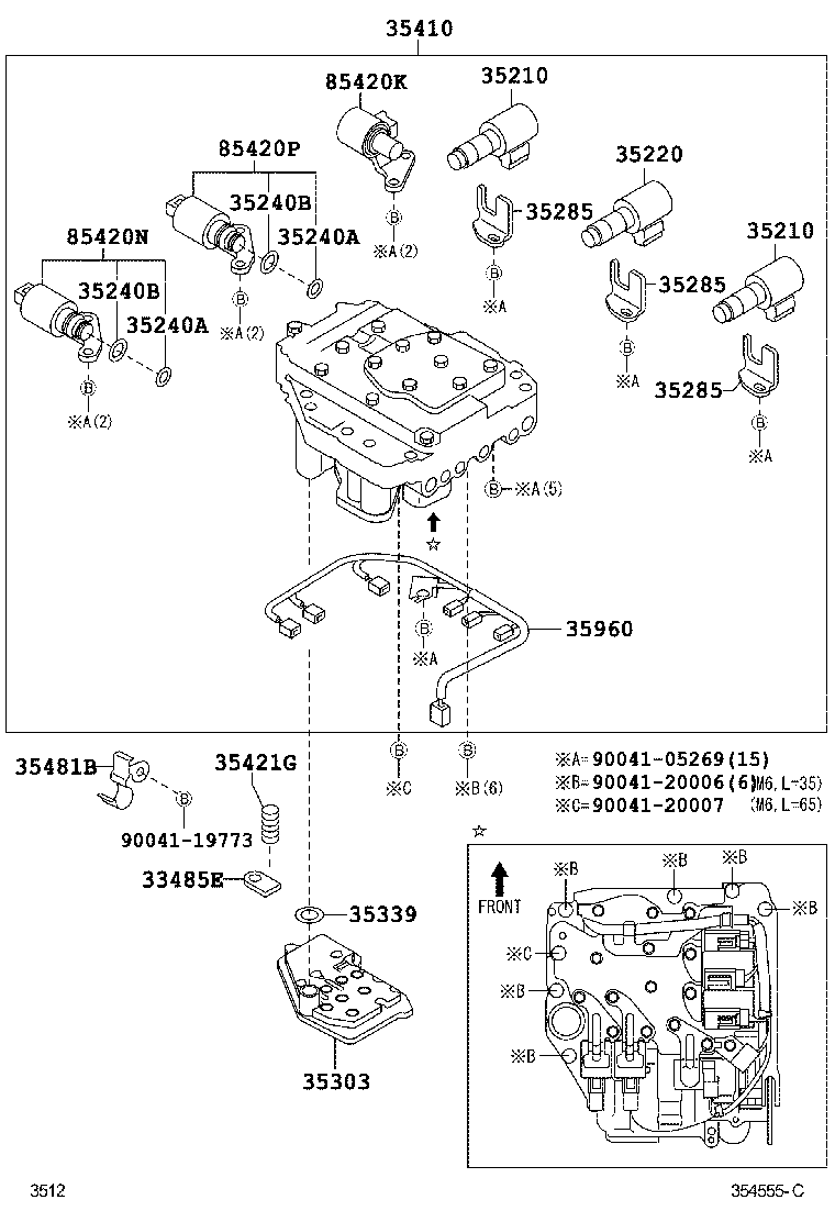  RUSH |  VALVE BODY OIL STRAINER ATM