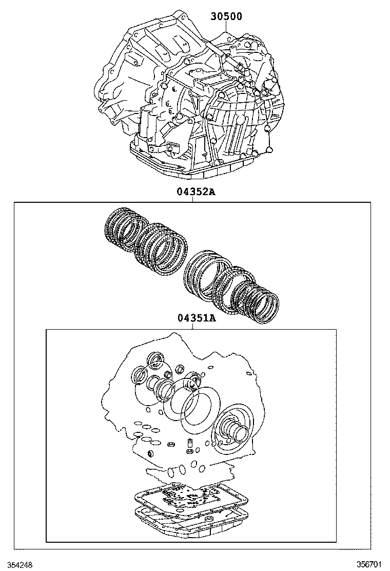  SCION XA |  TRANSAXLE OR TRANSMISSION ASSY GASKET KIT ATM