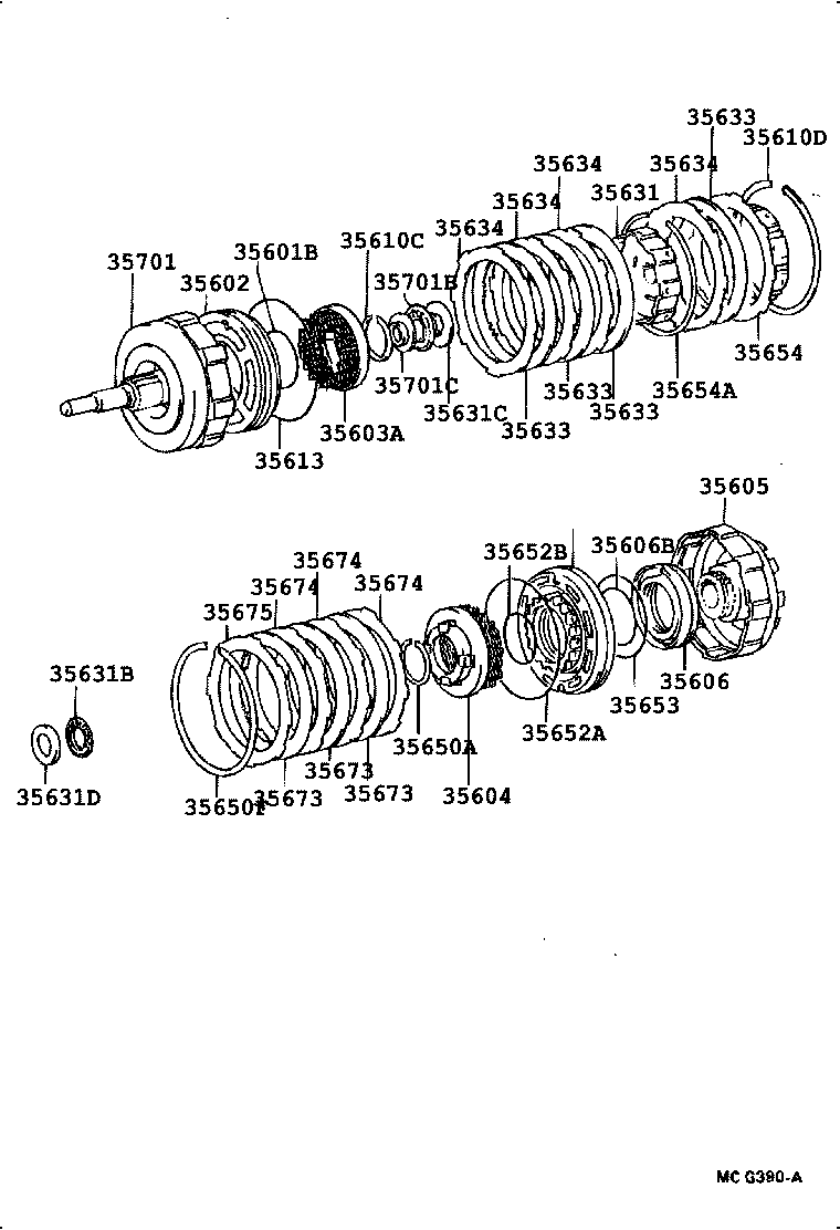  4 RUNNER TRUCK |  BRAKE BAND MULTIPLE DISC CLUTCH ATM