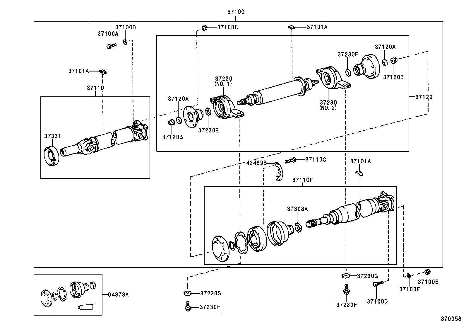  RX300 |  PROPELLER SHAFT UNIVERSAL JOINT