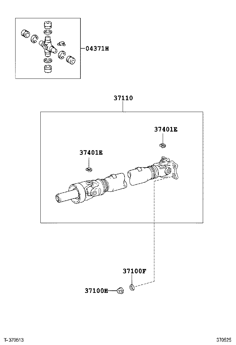  4RUNNER |  PROPELLER SHAFT UNIVERSAL JOINT