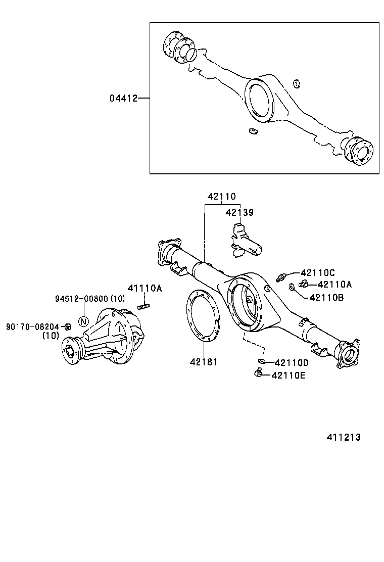  TACOMA |  REAR AXLE HOUSING DIFFERENTIAL