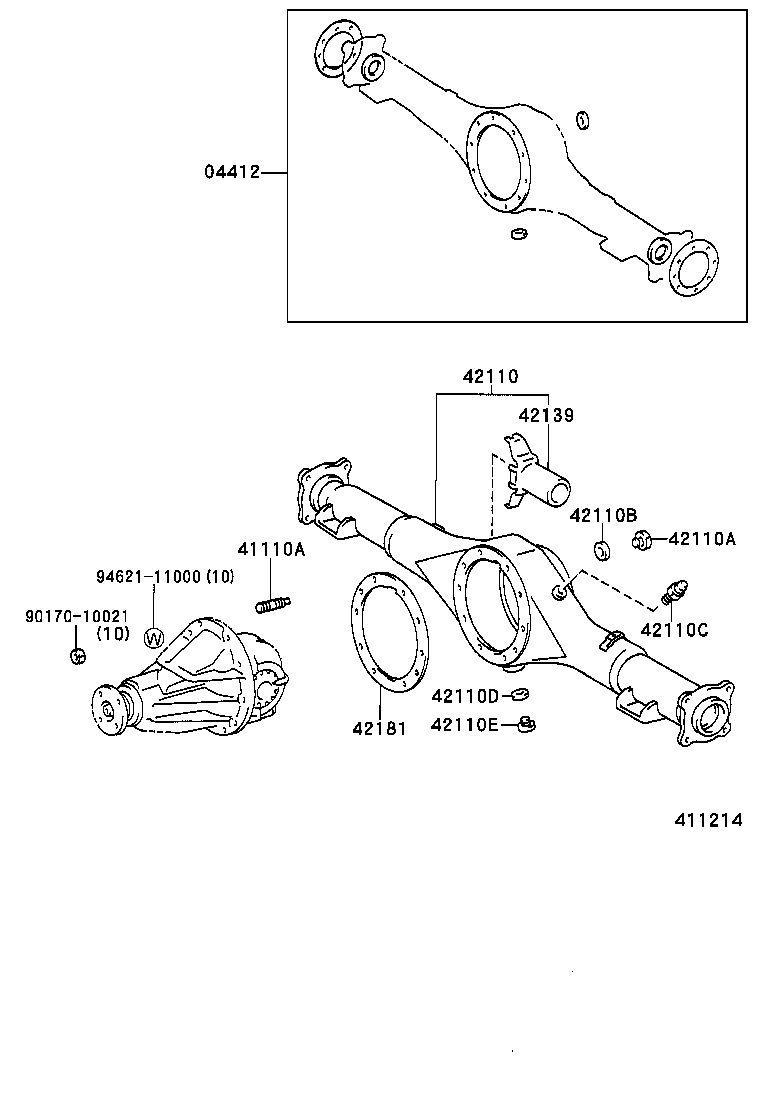  TACOMA |  REAR AXLE HOUSING DIFFERENTIAL