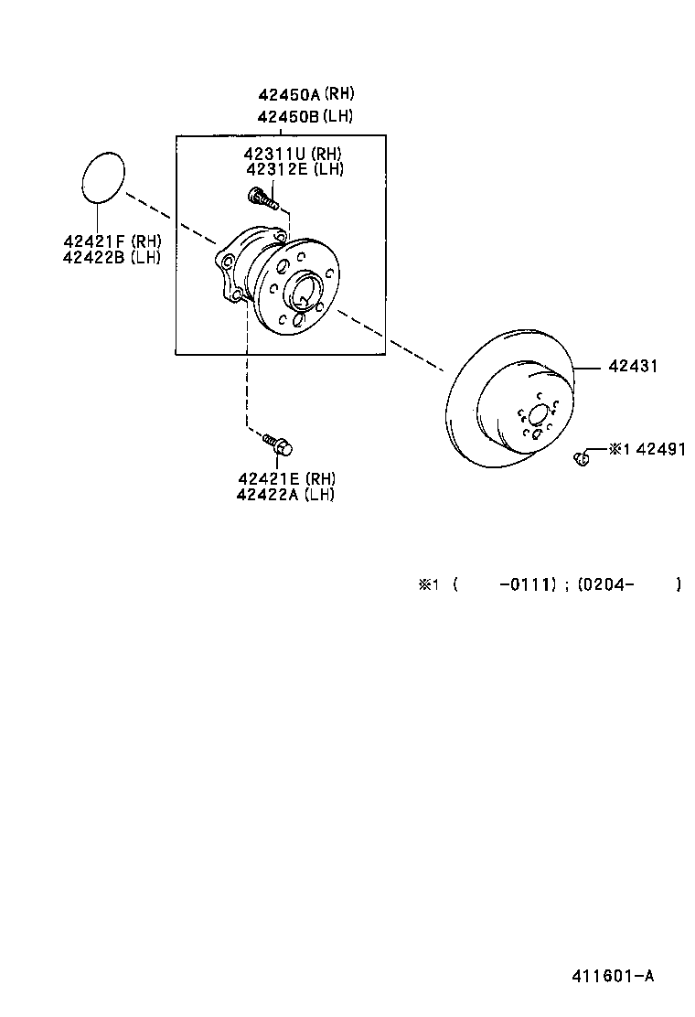  RX300 |  REAR AXLE SHAFT HUB