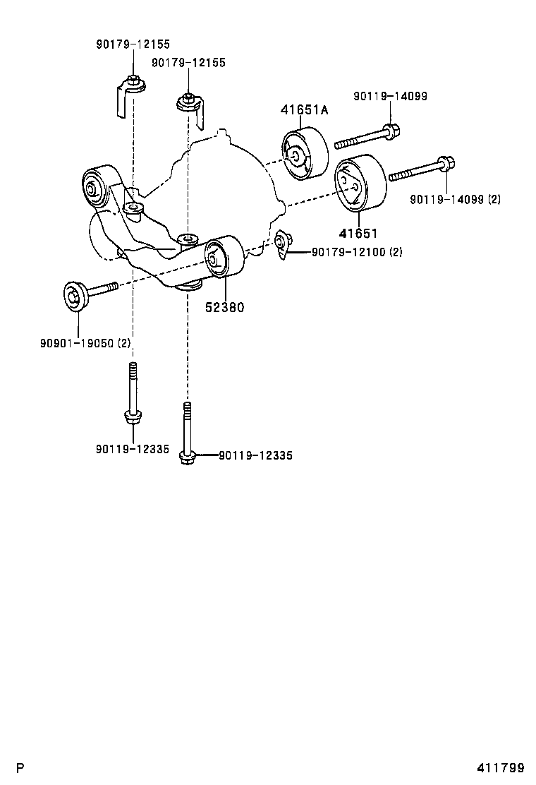  RX330 350 JPP |  REAR AXLE HOUSING DIFFERENTIAL