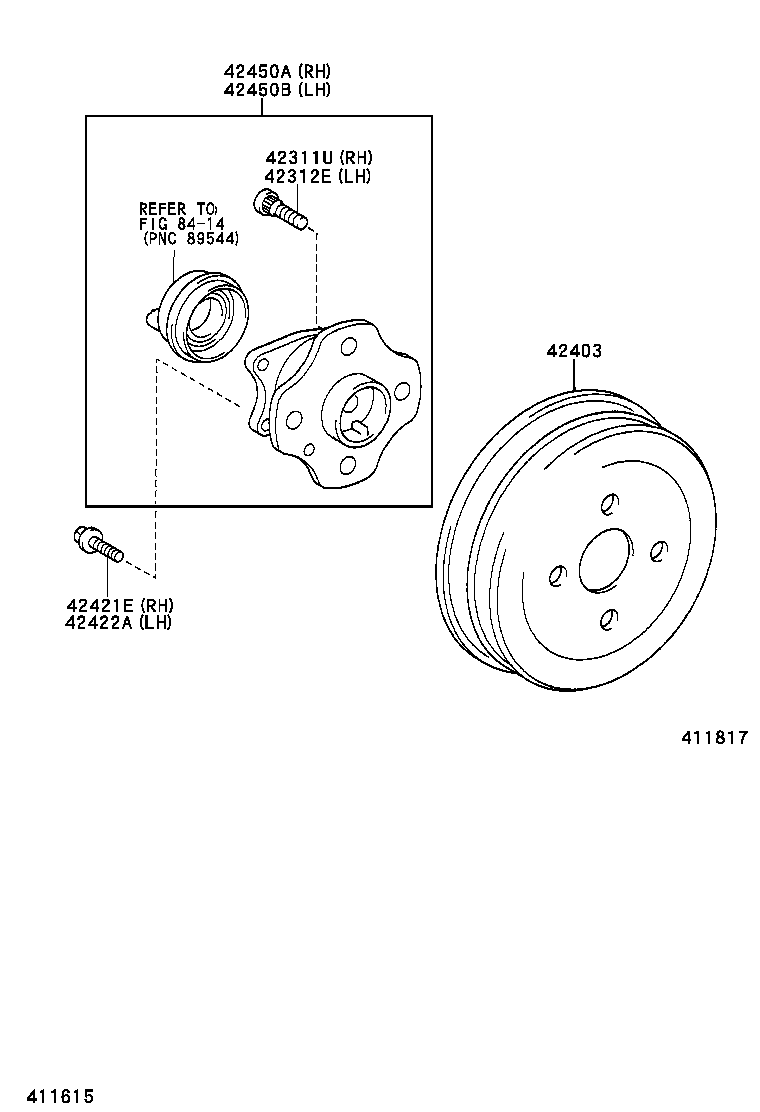  SCION XA |  REAR AXLE SHAFT HUB