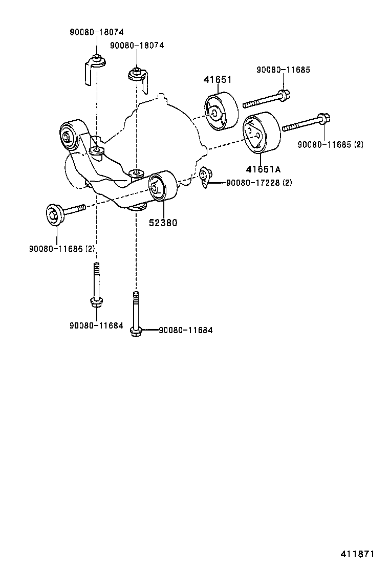  RX330 350 NAP |  REAR AXLE HOUSING DIFFERENTIAL