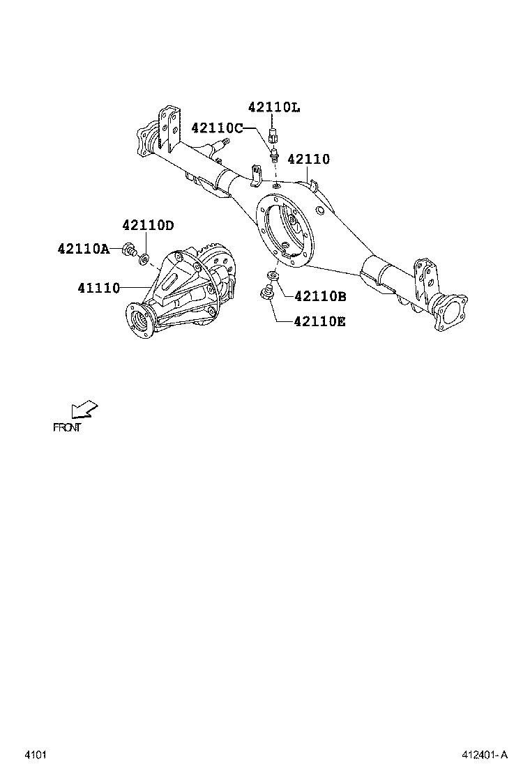  RUSH |  REAR AXLE HOUSING DIFFERENTIAL