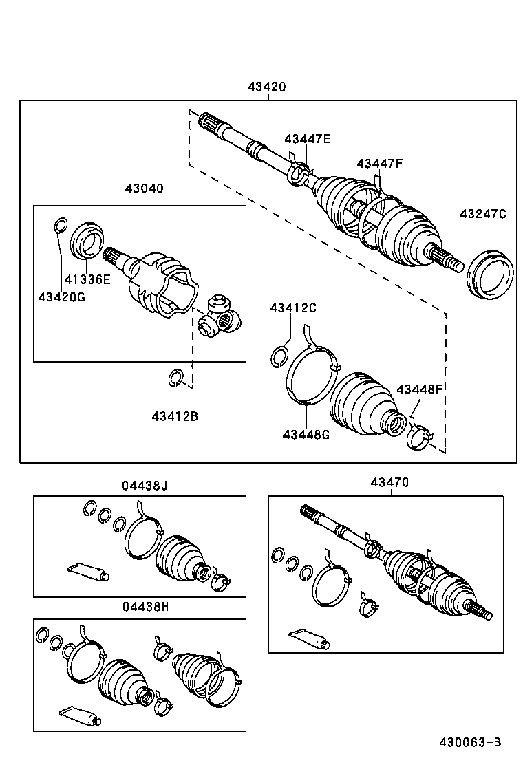  RAV4 EV |  FRONT DRIVE SHAFT