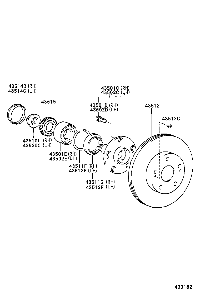  LS400 |  FRONT AXLE HUB