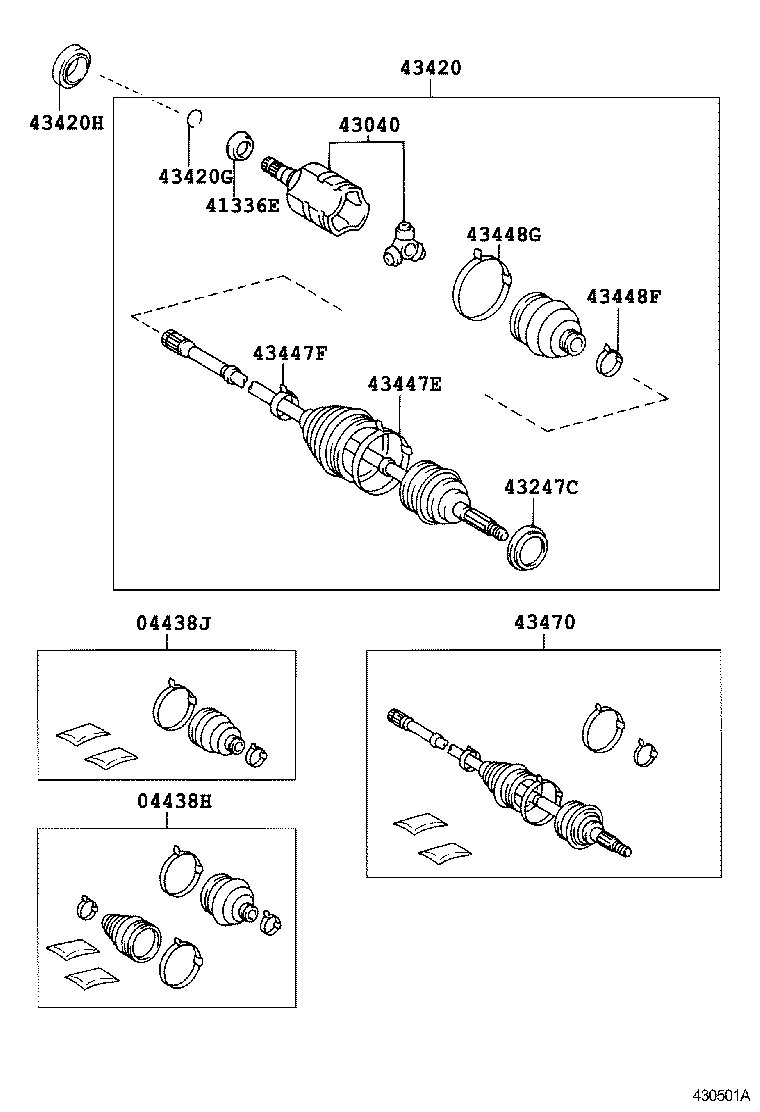  AVALON |  FRONT DRIVE SHAFT