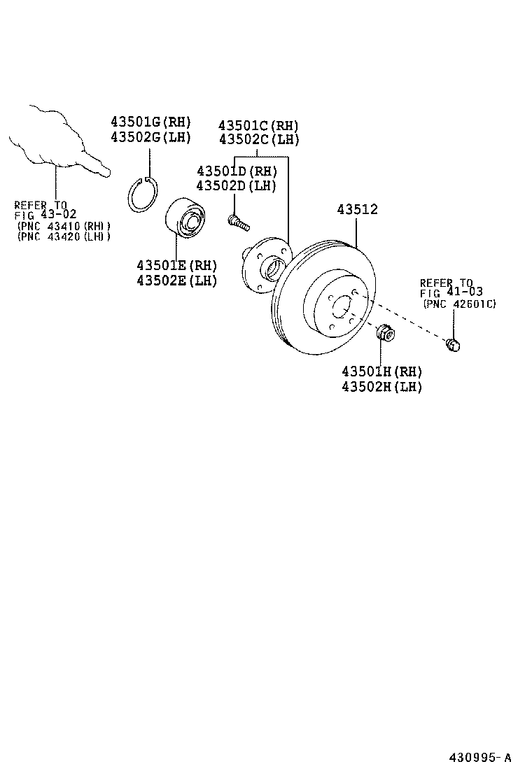  SCION XB |  FRONT AXLE HUB