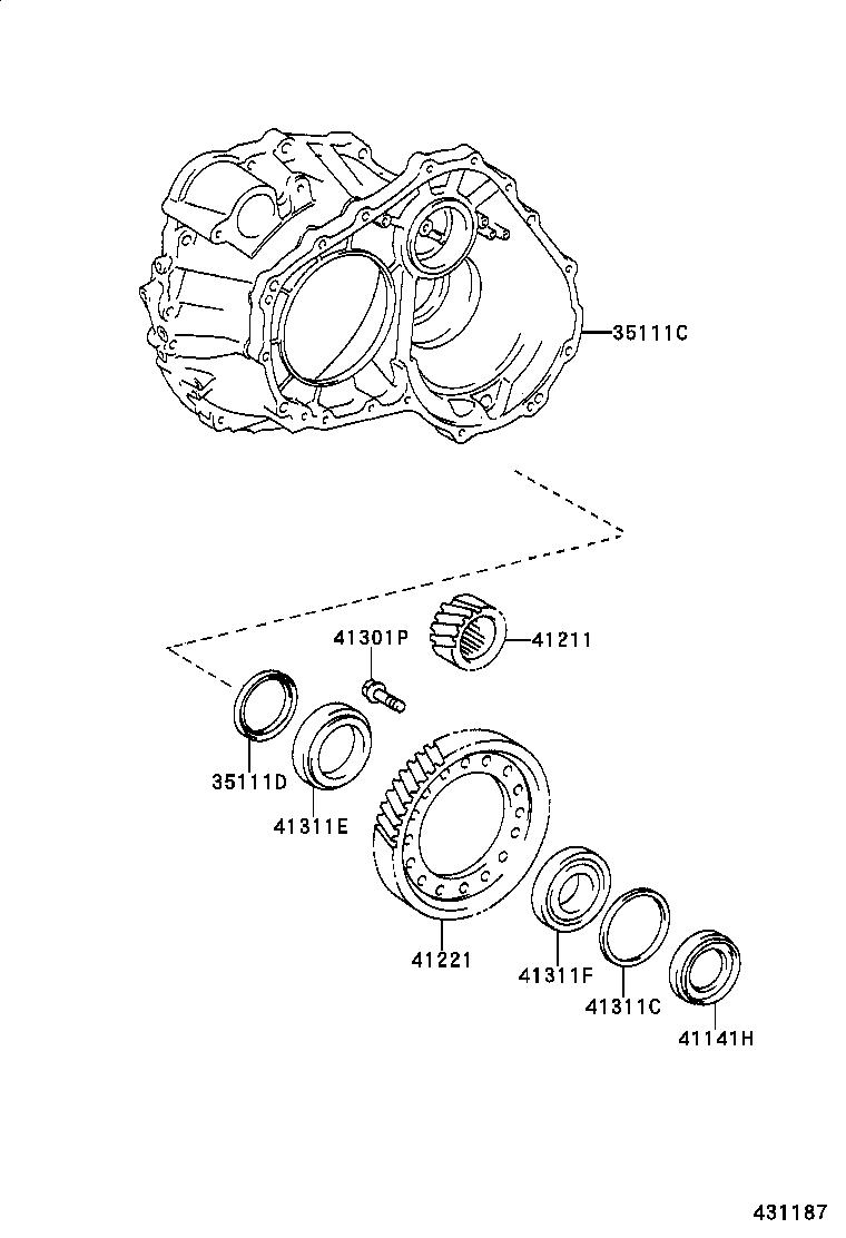  RX330 350 NAP |  FRONT AXLE HOUSING DIFFERENTIAL