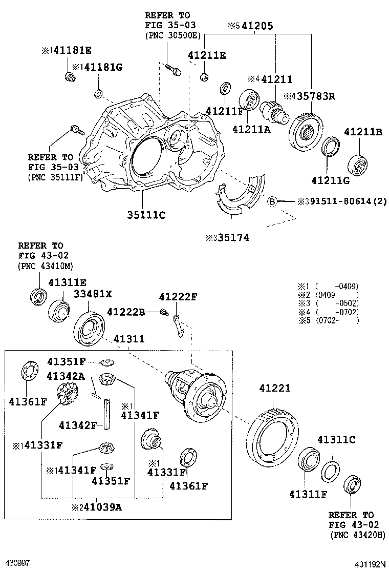  SCION XA |  FRONT AXLE HOUSING DIFFERENTIAL