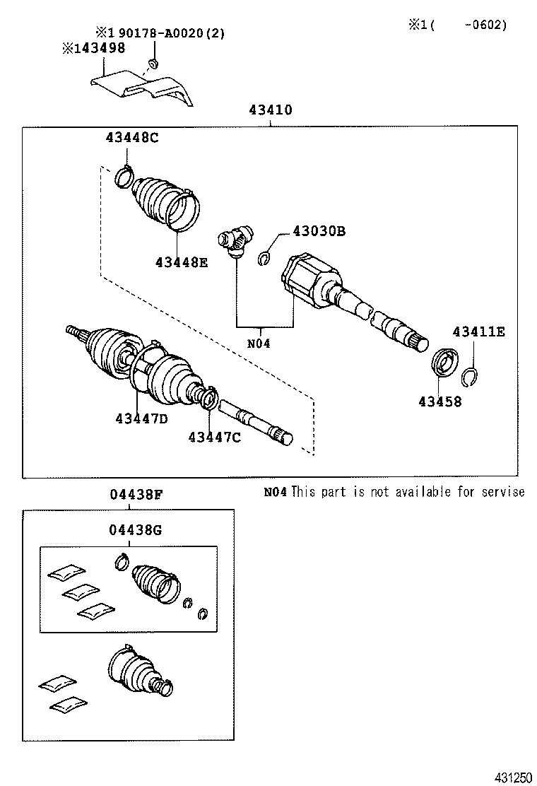  RX330 350 NAP |  FRONT DRIVE SHAFT