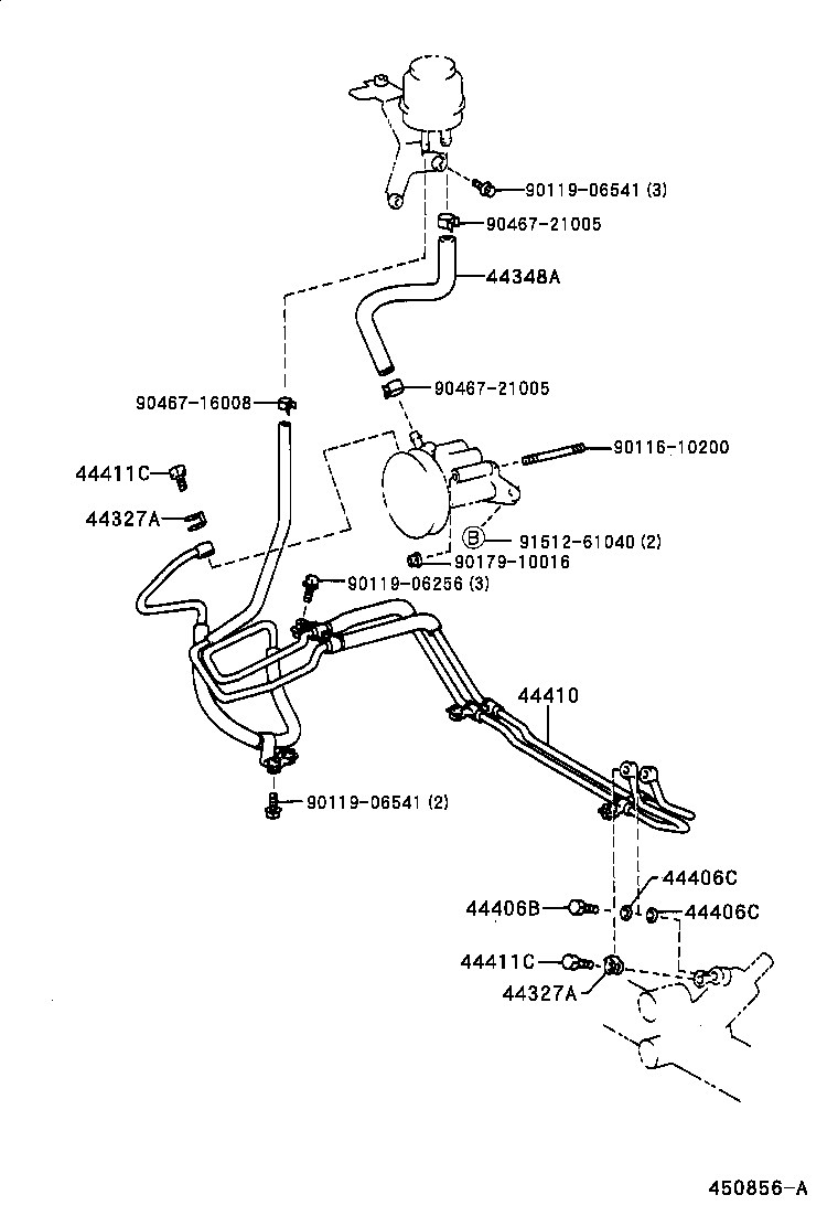  GS300 400 430 |  POWER STEERING TUBE