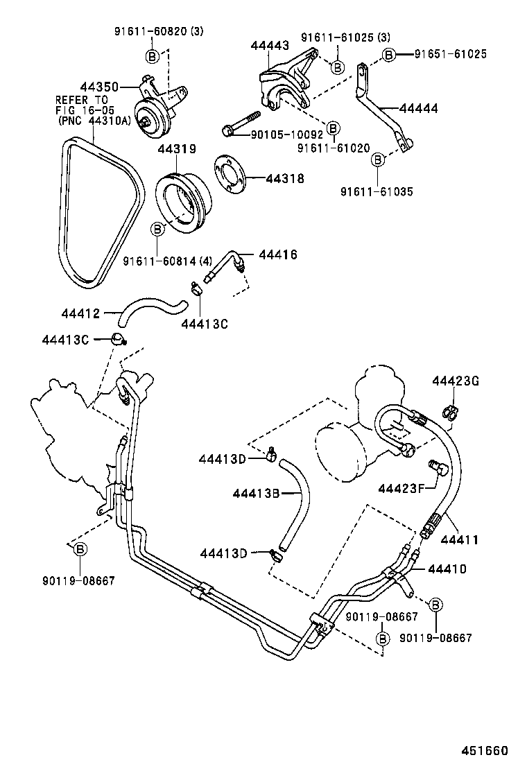  HILUX 2WD |  POWER STEERING TUBE