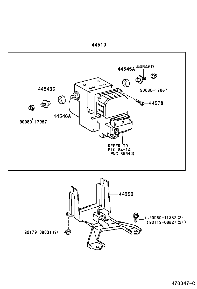  AVALON |  BRAKE TUBE CLAMP