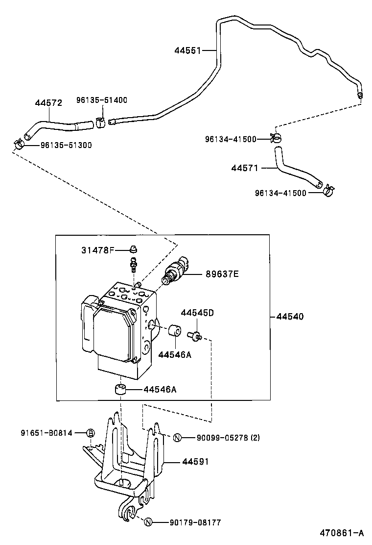  LS400 |  BRAKE TUBE CLAMP