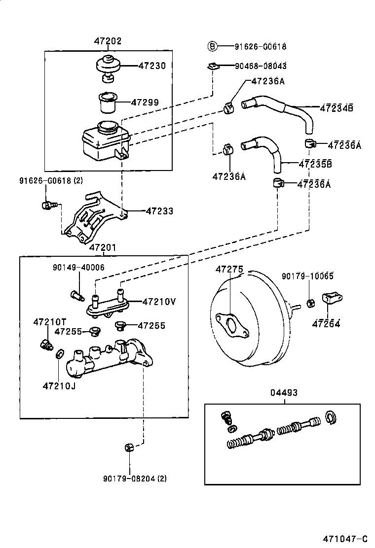  RX300 |  BRAKE MASTER CYLINDER