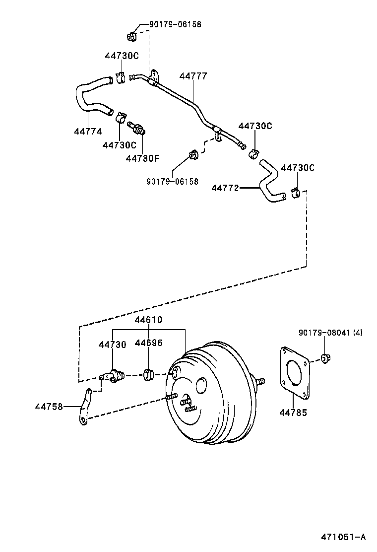  RX300 |  BRAKE BOOSTER VACUUM TUBE