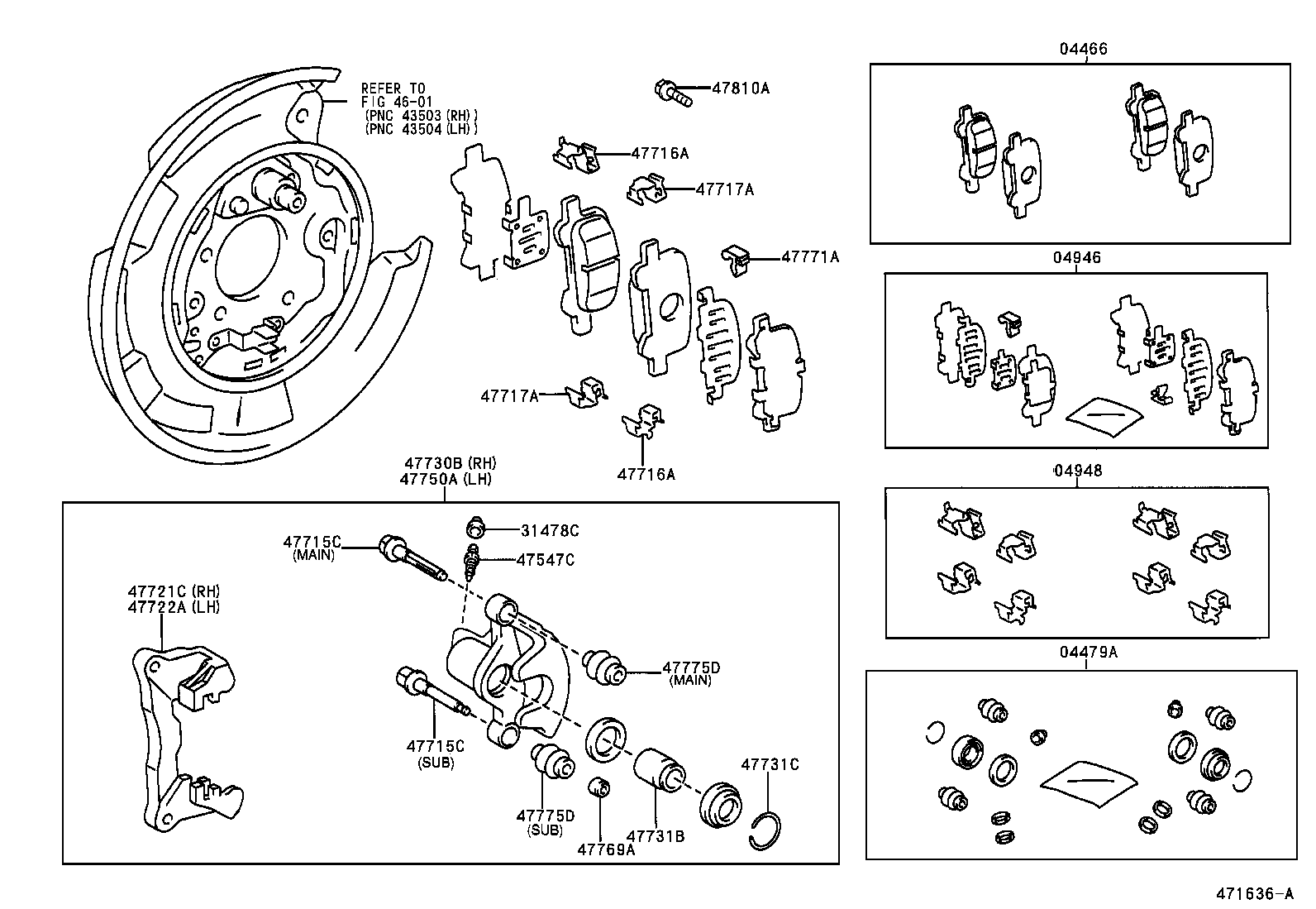  CAMRY NAP |  REAR DISC BRAKE CALIPER DUST COVER