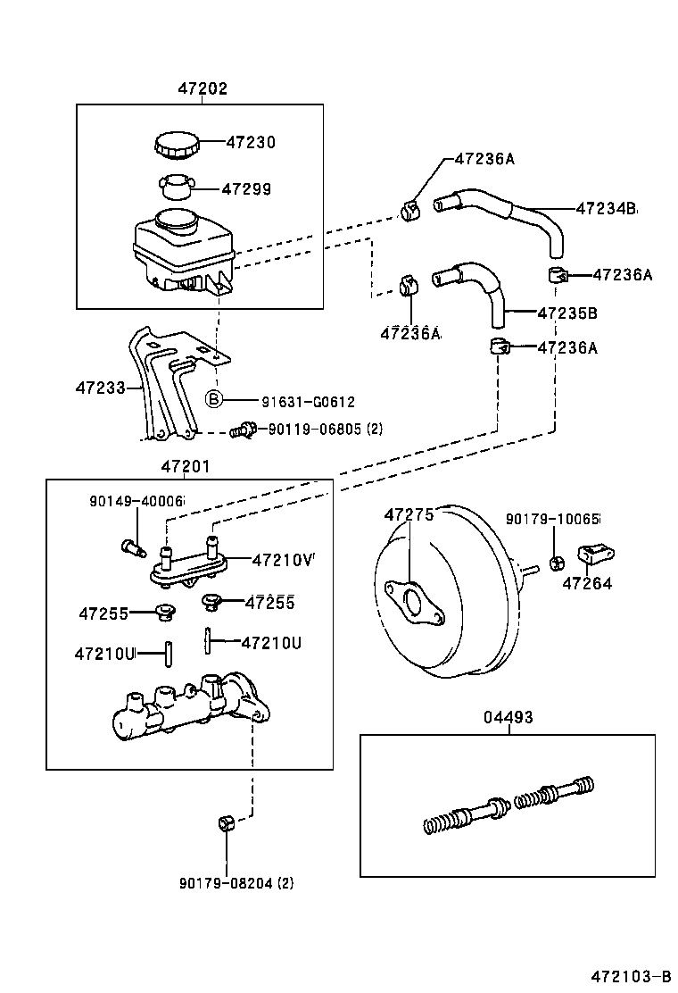  RX300 |  BRAKE MASTER CYLINDER