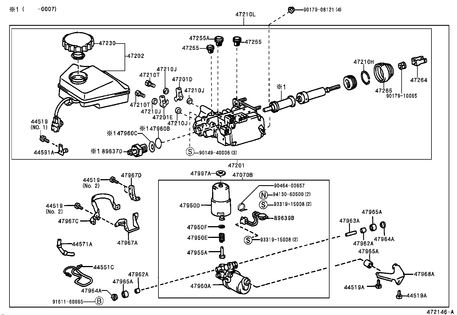  GS300 400 430 |  BRAKE MASTER CYLINDER