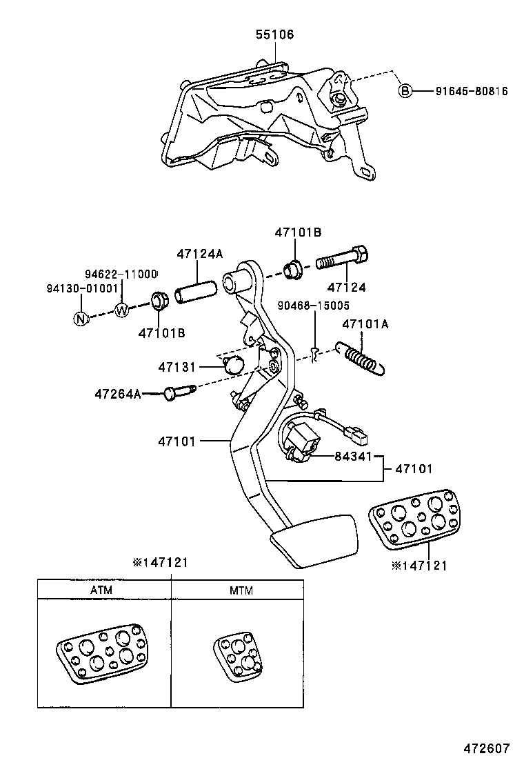  IS300 |  BRAKE PEDAL BRACKET