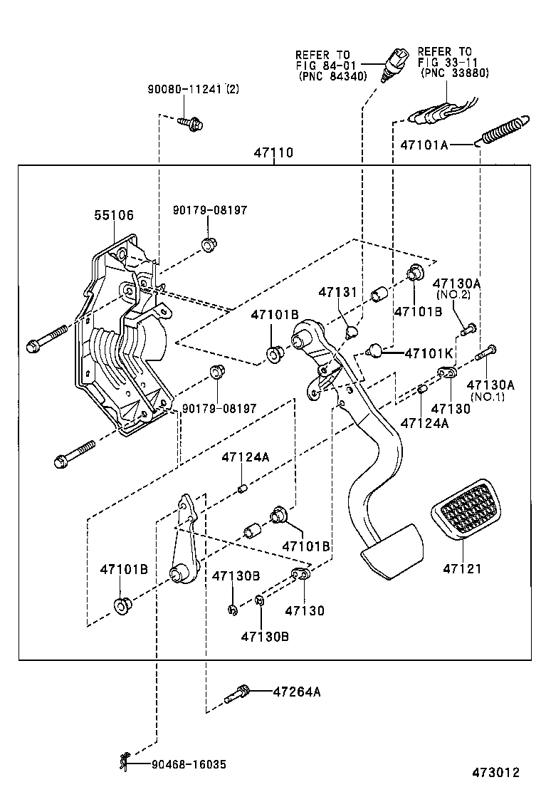  SIENNA |  BRAKE PEDAL BRACKET