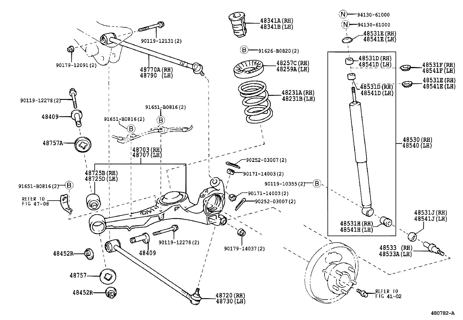  RAV4 EV |  REAR SPRING SHOCK ABSORBER