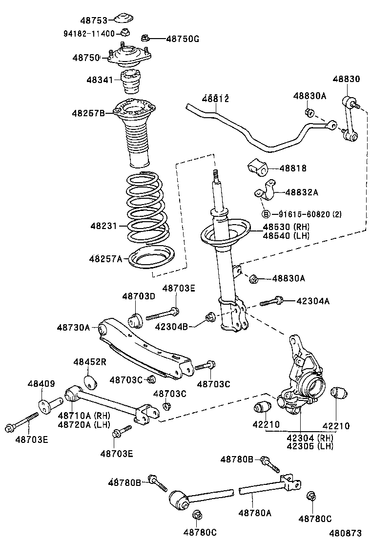  CAMRY |  REAR SPRING SHOCK ABSORBER