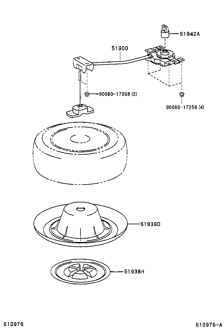  RX330 350 NAP |  SPARE WHEEL CARRIER