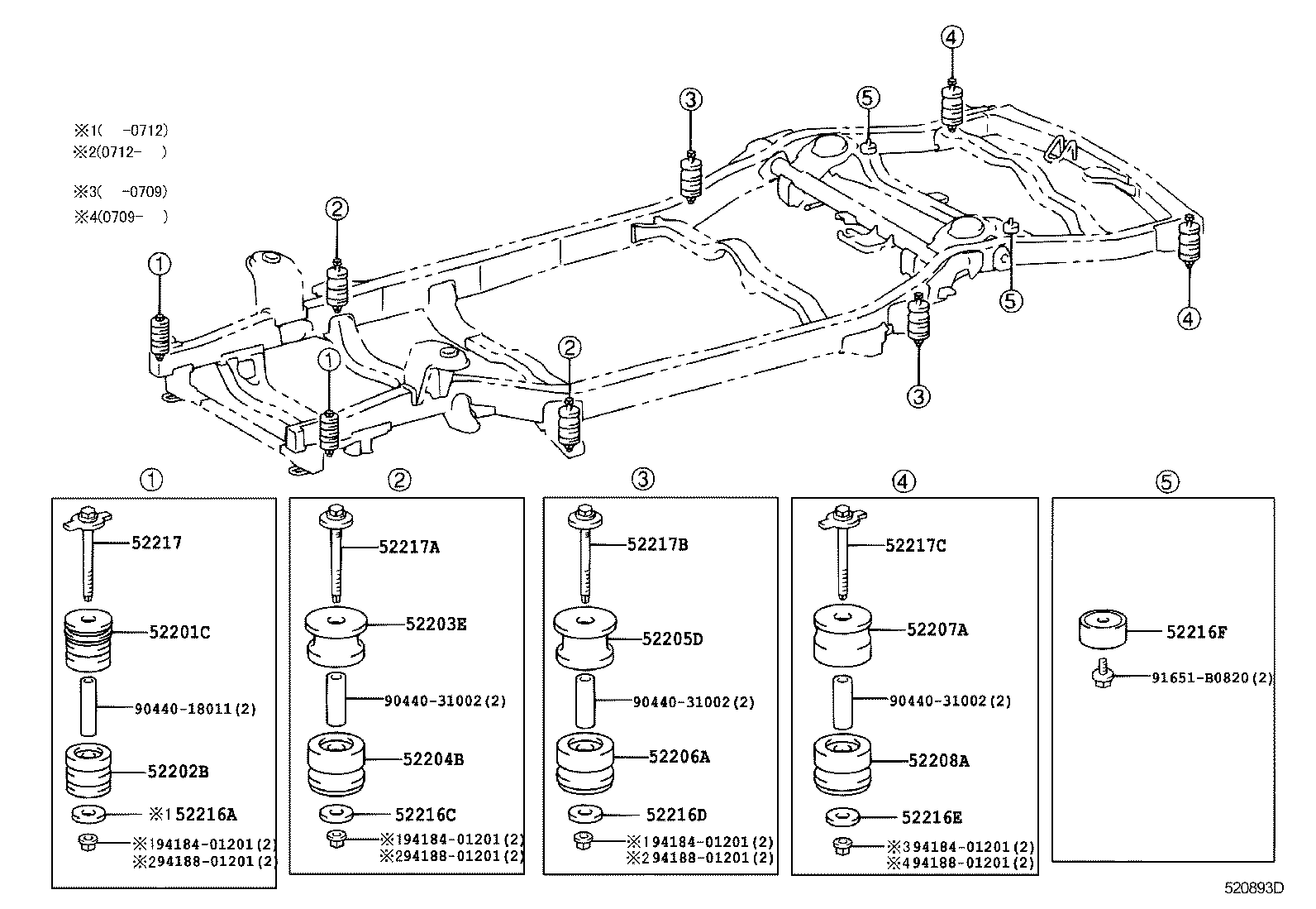  GX470 |  CAB MOUNTING BODY MOUNTING